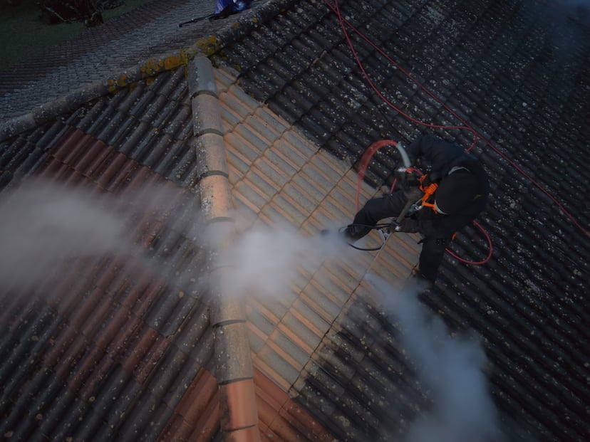 Nettoyage de toiture à la vapeur
